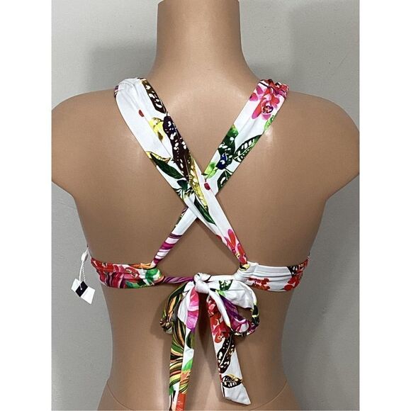 New. Trina Turk floral bikini top. Size 8 Retails $124 - Picture 5 of 9